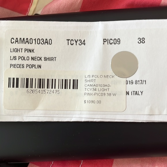 Marni Pieces Poplin Checked button down cotton long sleeve shirt / size 38 or 4 - Picture 16 of 16